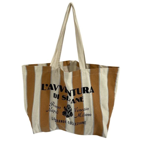 marynaholovanova on LTK Sezane Striped Multicolor L Avventura Tote Bag